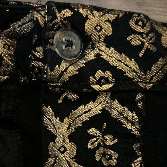 Old Navy Black and Gold Geometric Straight Leg Jumpsuit - Picture 14 of 16